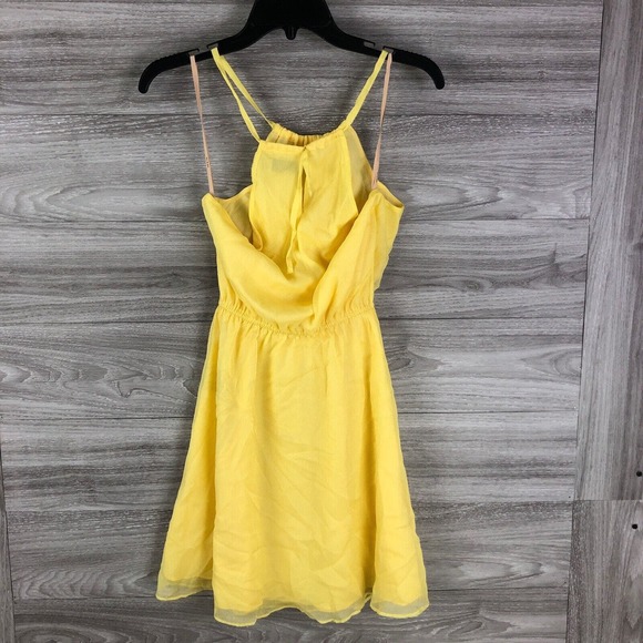 Ali & Jay Shift Casual Maxi Dress In Yellow Halter Top Size XS Extra Sma… - Picture 5 of 7